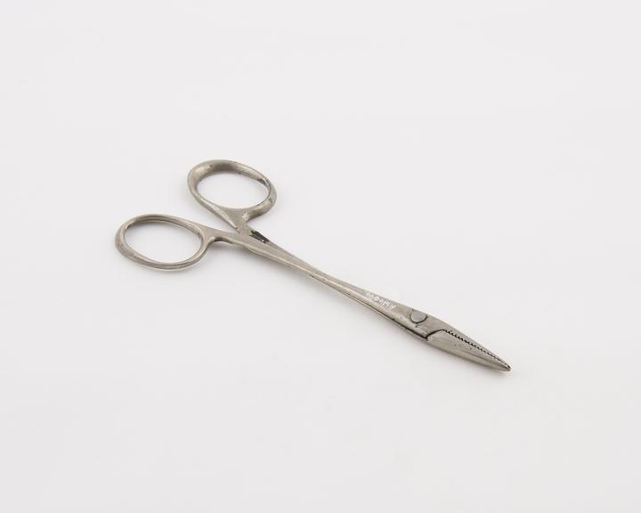 Spencer Wells artery forceps, screw-joint, plated steel