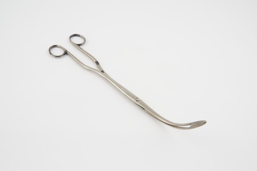 MacKenzie's laryngeal forceps, steel, nickel-plated