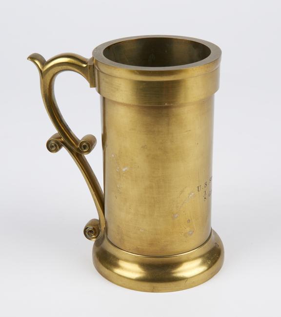 Brass Standard one-eighth Gallon [pint] volume measure  for the