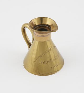 1/4 gill measure from set of volume standards for the town of Halifax, England, 1893