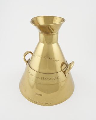 1 gallon measure from set of volume standards for the town of Halifax, England, 1893