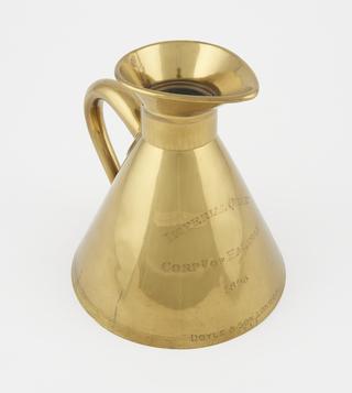 1 quart measure from set of volume standards for the town of Halifax, England, 1893