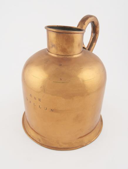 One gallon copper oil measure