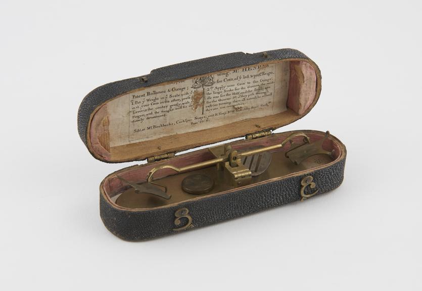 Mr. Henry's Patent Balance & Gauge' (c.1774), sharkskin case