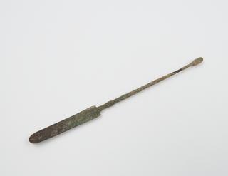 Combined spatula and olive ended probe