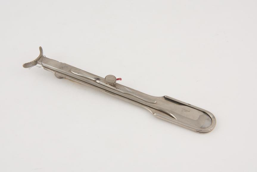 Tonsil guillotine, Mackenzie, steel, nickel-plated