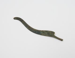 Knife blade, s-shaped, bronze, Roman