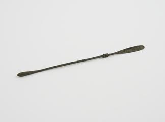 Combined scoop and olive ended probe