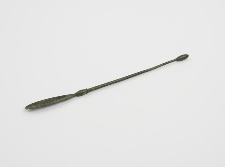 Scoop and olive ended probe combined, bronze, Roman