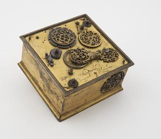 Square Brass Table Clock