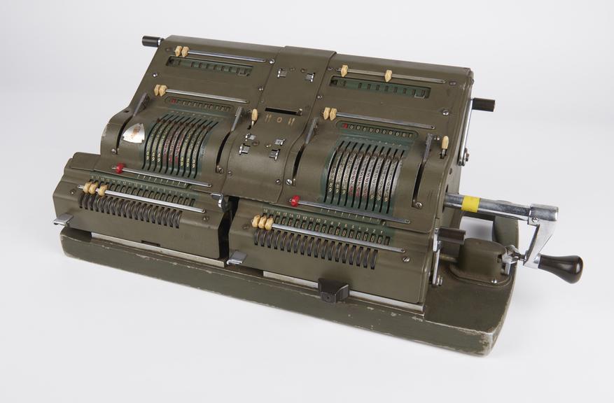 Model  D18R twin Brunsviga calculating machine (18 register) by