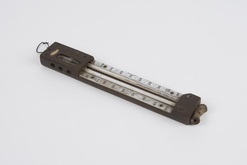 Miller-Casella thermometer, one of two, broken by pressure, used aboard HMS Challenger