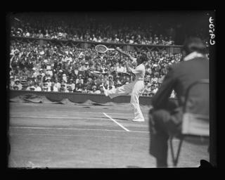 Fred Perry at Wimbledon