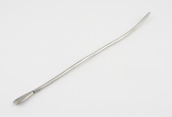 Straight, cylindrical urethral sound with flat handle by Weiss