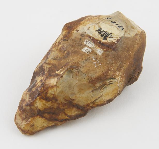 Flint hand axe, chellean, from Romney, 10000-5001BC