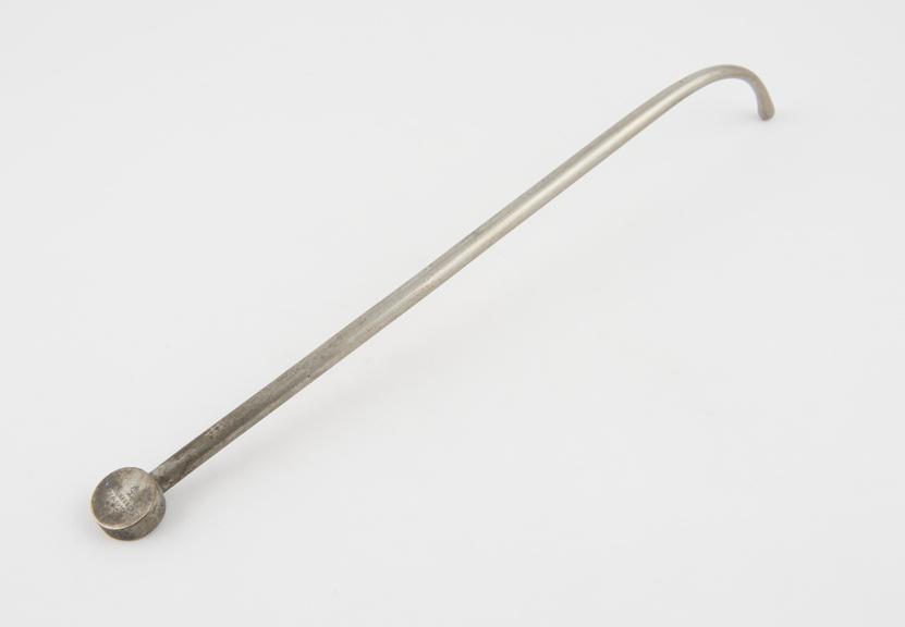 Olive-ended cylindrical urethral sound, gauge 9/12