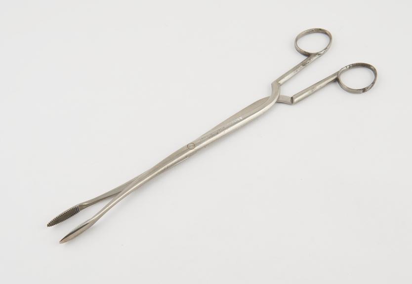 Uterine forceps, steel, nickel-plated, by S