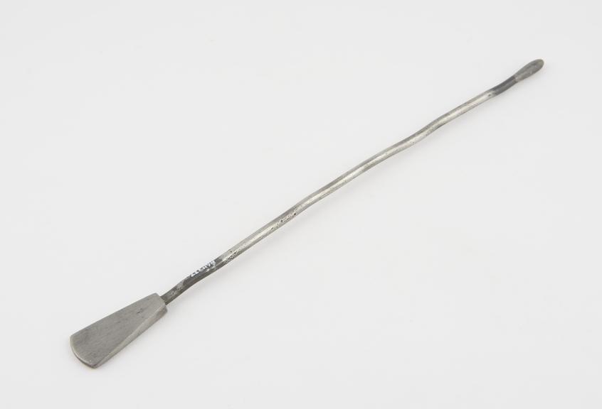 Olive-ended urethral dilator, with flat wedge-shaped handle