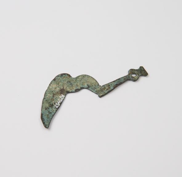 Razor, bird head shape, bronze, Roman