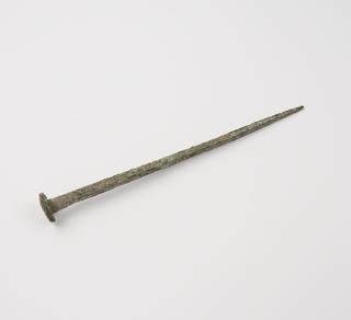 Nail, bronze, Roman, found at Rome