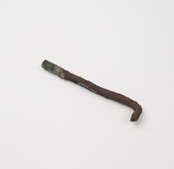 Retractor, bronze and iron, Roman, excavated Rome 1932