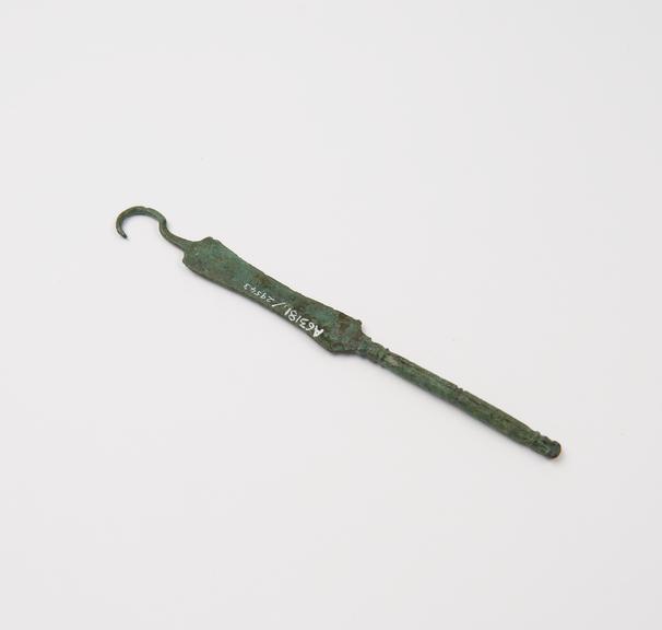 Retractor, bronze, Greek, found at Pereia