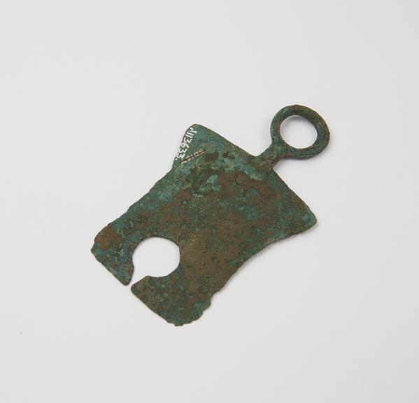 Razor, bronze, Roman, from Sforza collection