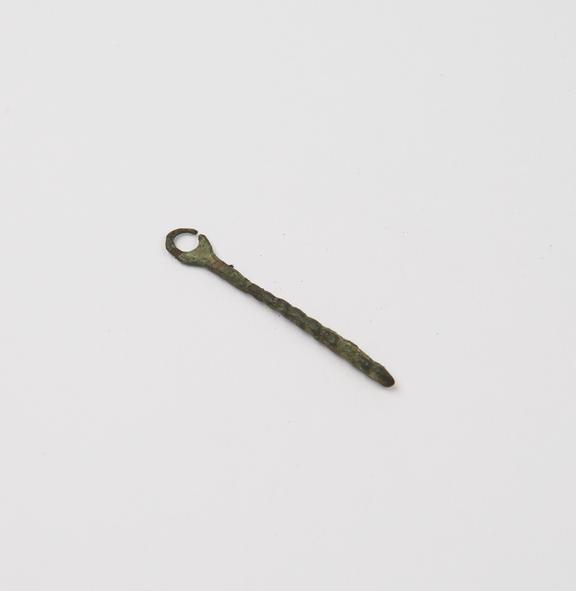 Small curette, bronze, with spiral stem, Schleicher Collection