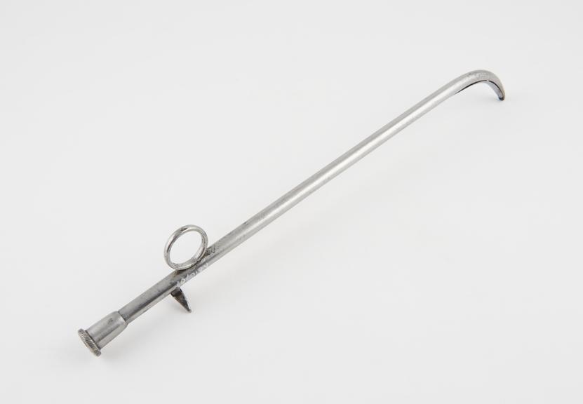 Lithotrite with sliding mechanism and ring handle, steel, c.1860