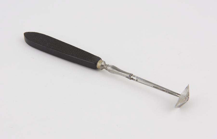 Rugine, steel and ebony, 19th century