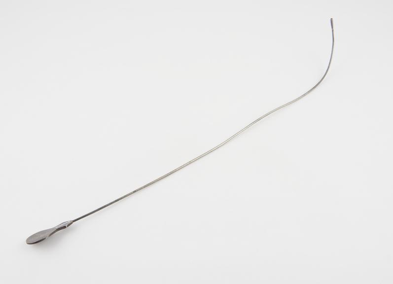 Bladder sound or catheter introducer with proximal curve and