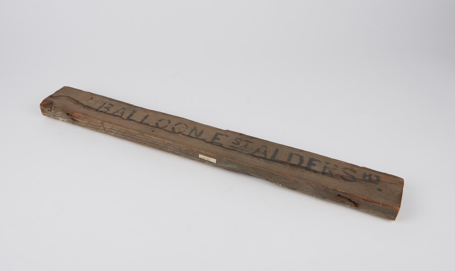Sign for the Balloon Establishment | Science Museum Group Collection