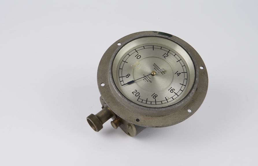 Aircraft engine revolution counter.