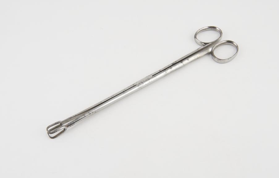 Uterine forceps, vulsellum, steel, mid 19th century