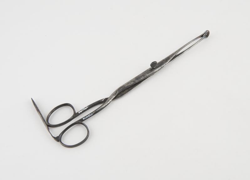 Uterine polypus forceps, steel, by Young of Edinburgh