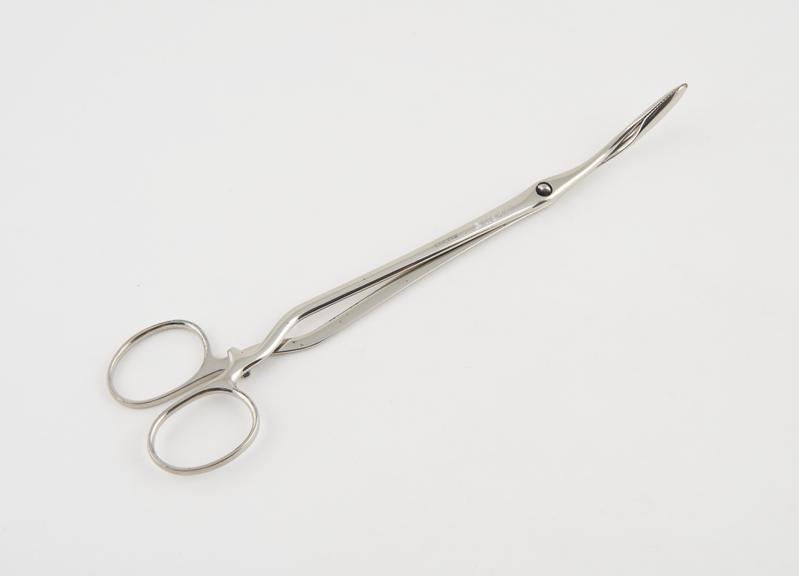 Uterine polypus forceps, Pean, chrome-plated steel