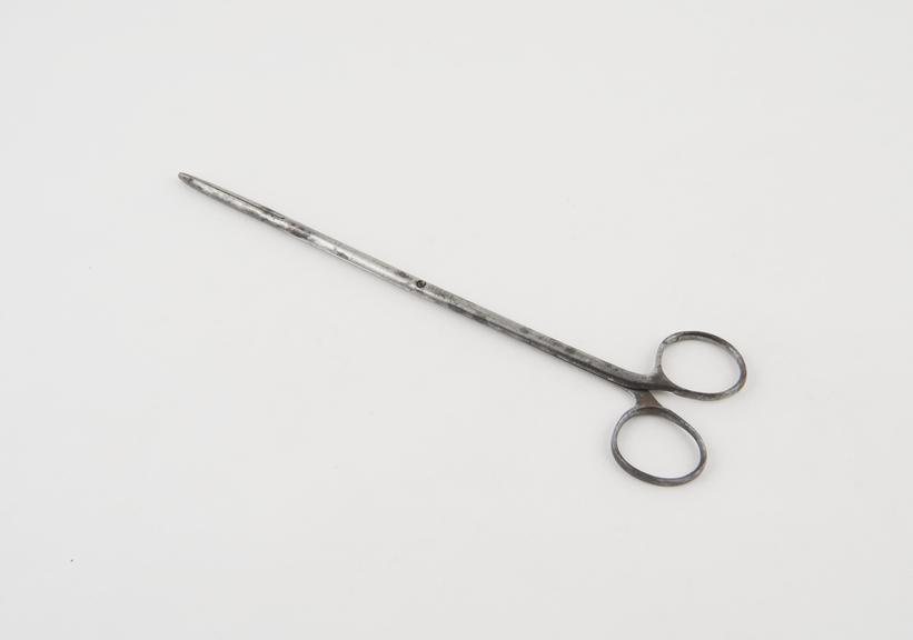 Uterine dressing forceps, steel, by Maw of London