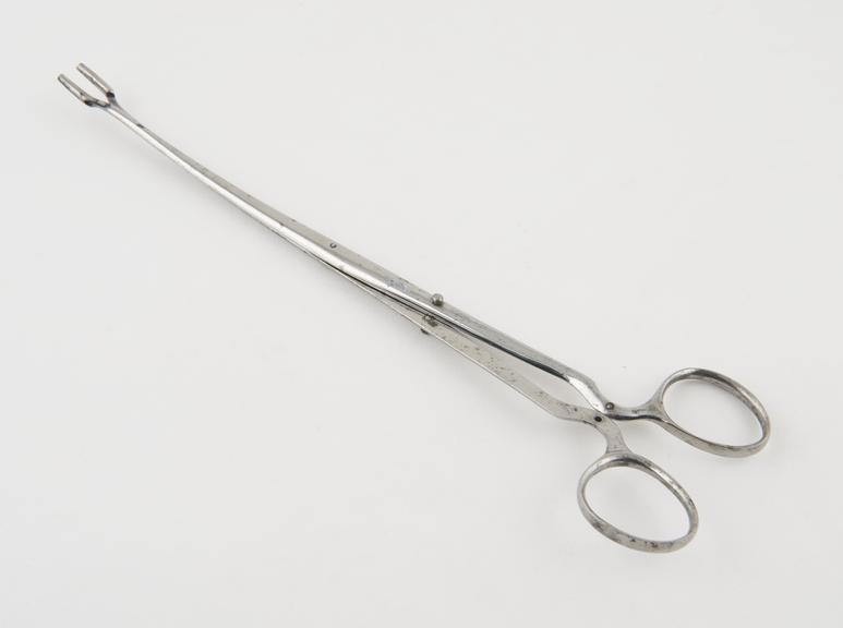 Uterine forceps, steel, 19th century, for twisting wire
