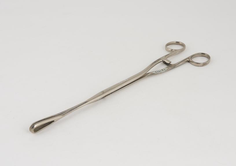 Rampley sponge-holding forceps, steel, nickel-plated