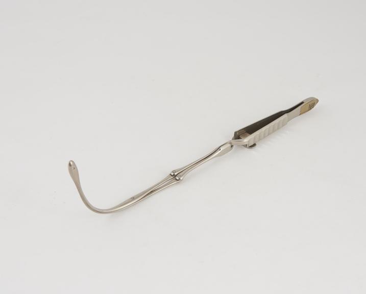 Brandis's laryngela forceps, used as sponge holder, steel