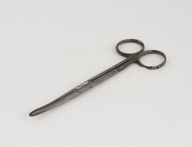 Dressing forceps, steel, by Hilliard of Edinburgh