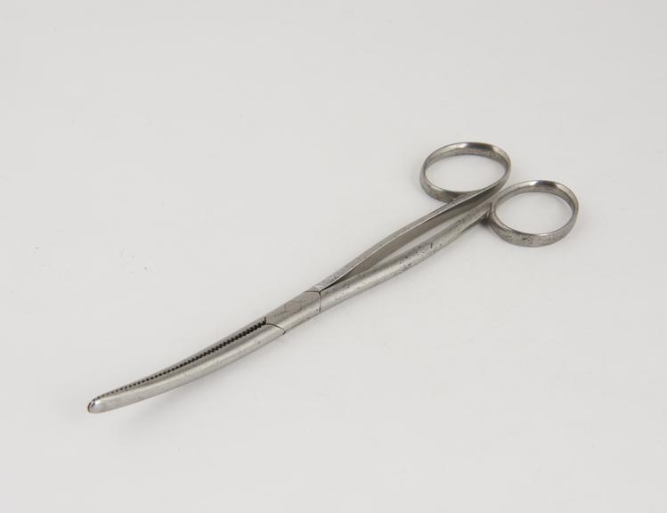 Dressing forceps, steel, mid-19th century