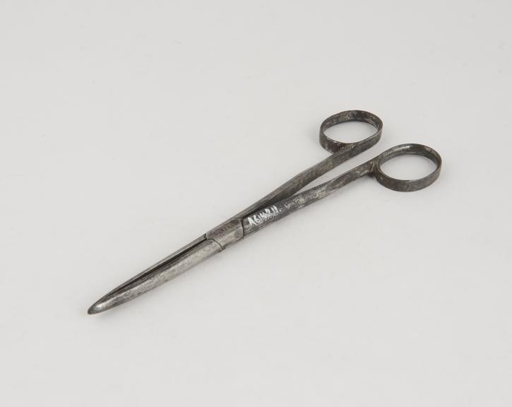 Dressing forceps, steel, by Laundy of London, 1783-1843