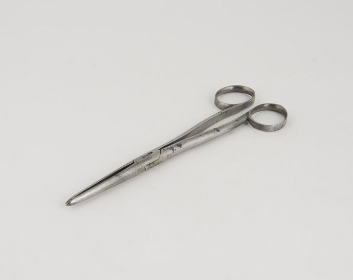 Dressing forceps, steel, by Evans, British, 1780 to 1820