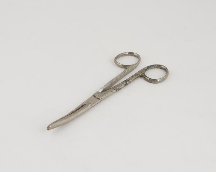 Dressing forceps, steel, plated, second half 19th century