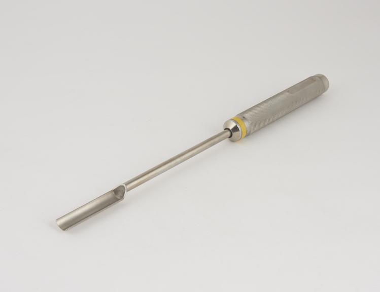 One of two gouges from surgical instrument set deisgned by