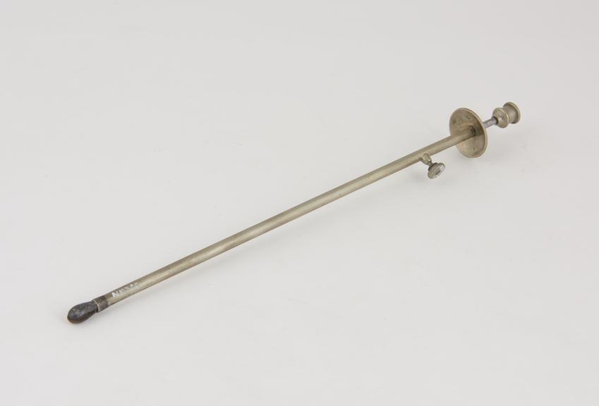 Urethral forceps, steel, plated, 19th century