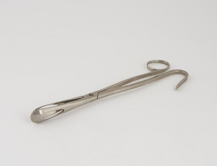 Bladder forceps, steel, nickel-plated, by T