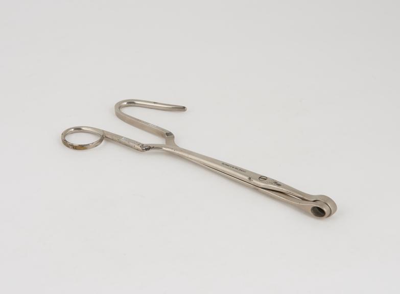 Woakes' bone forceps, steel, nickel-plated, by Down Bros