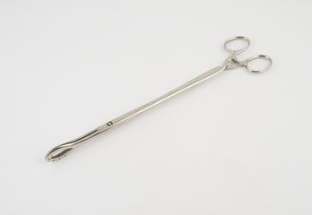 Cyst forceps(?), steel, nickel-plated, by Marinaud
